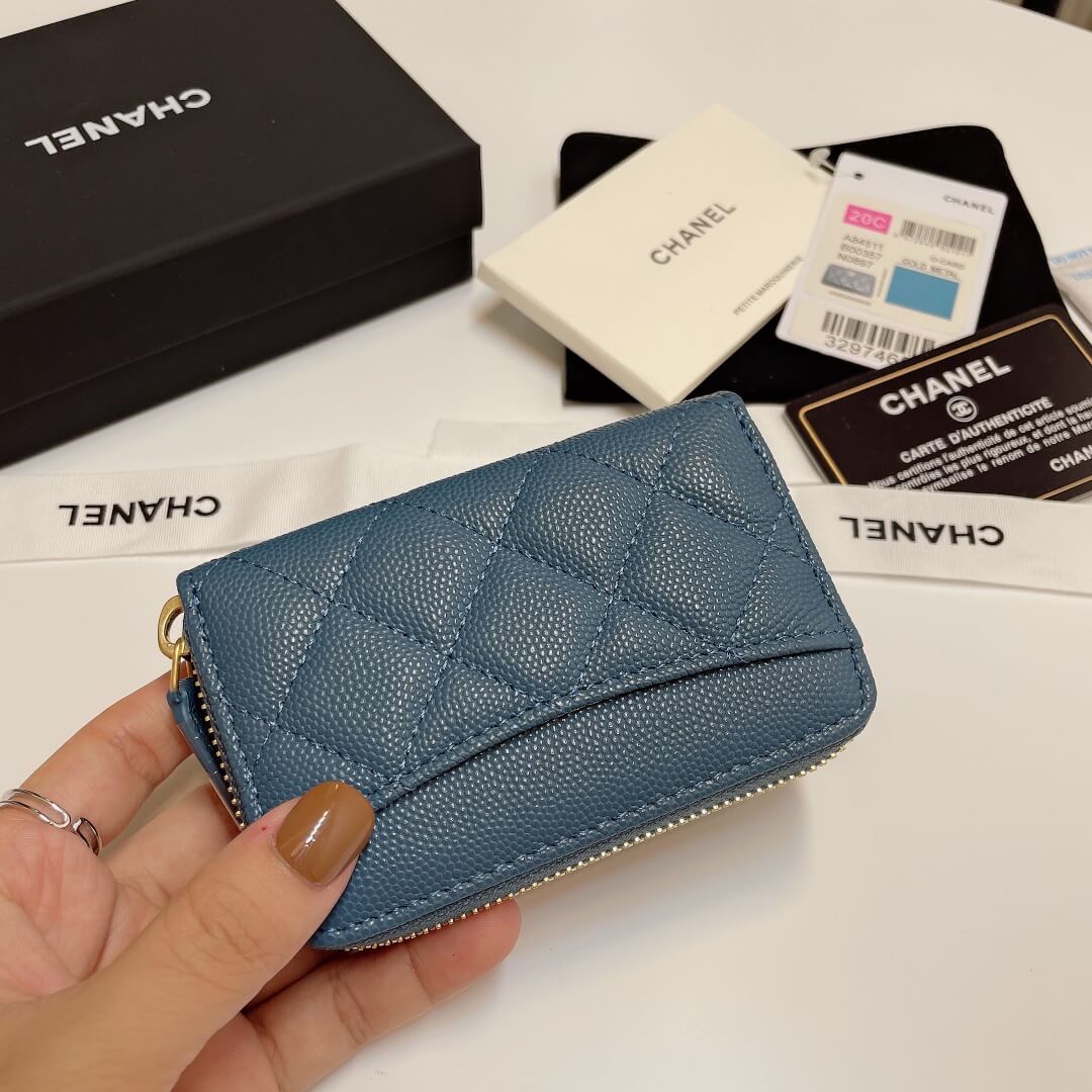 Chanel Classic Zipper Coin Wallet - Image 3