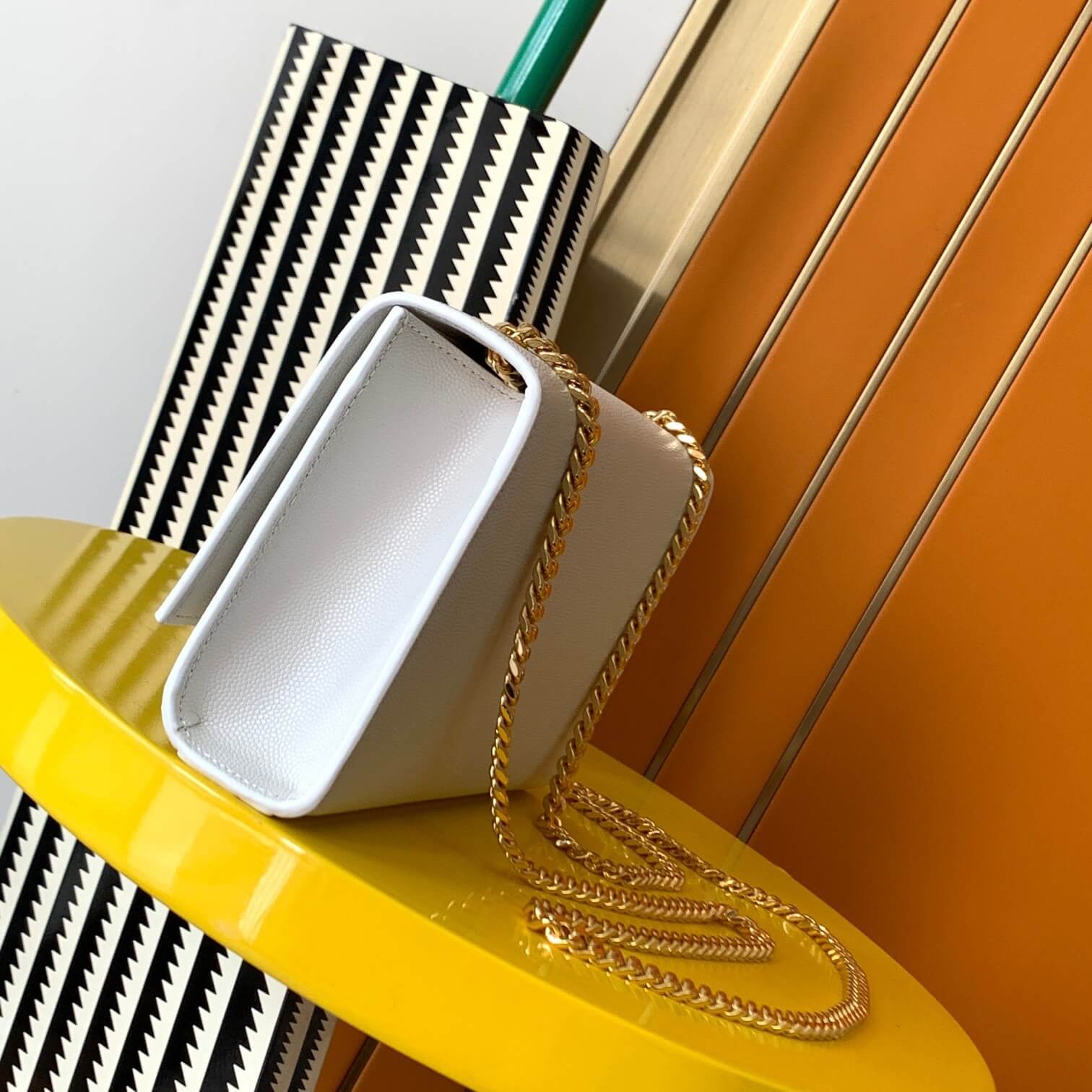 White YSL KATE SMALL SHOULDER BAG - Image 3