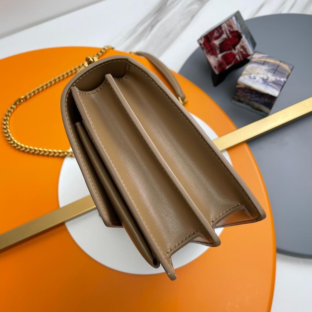 dark YSL sunset medium leather shoulder bag - Image 3