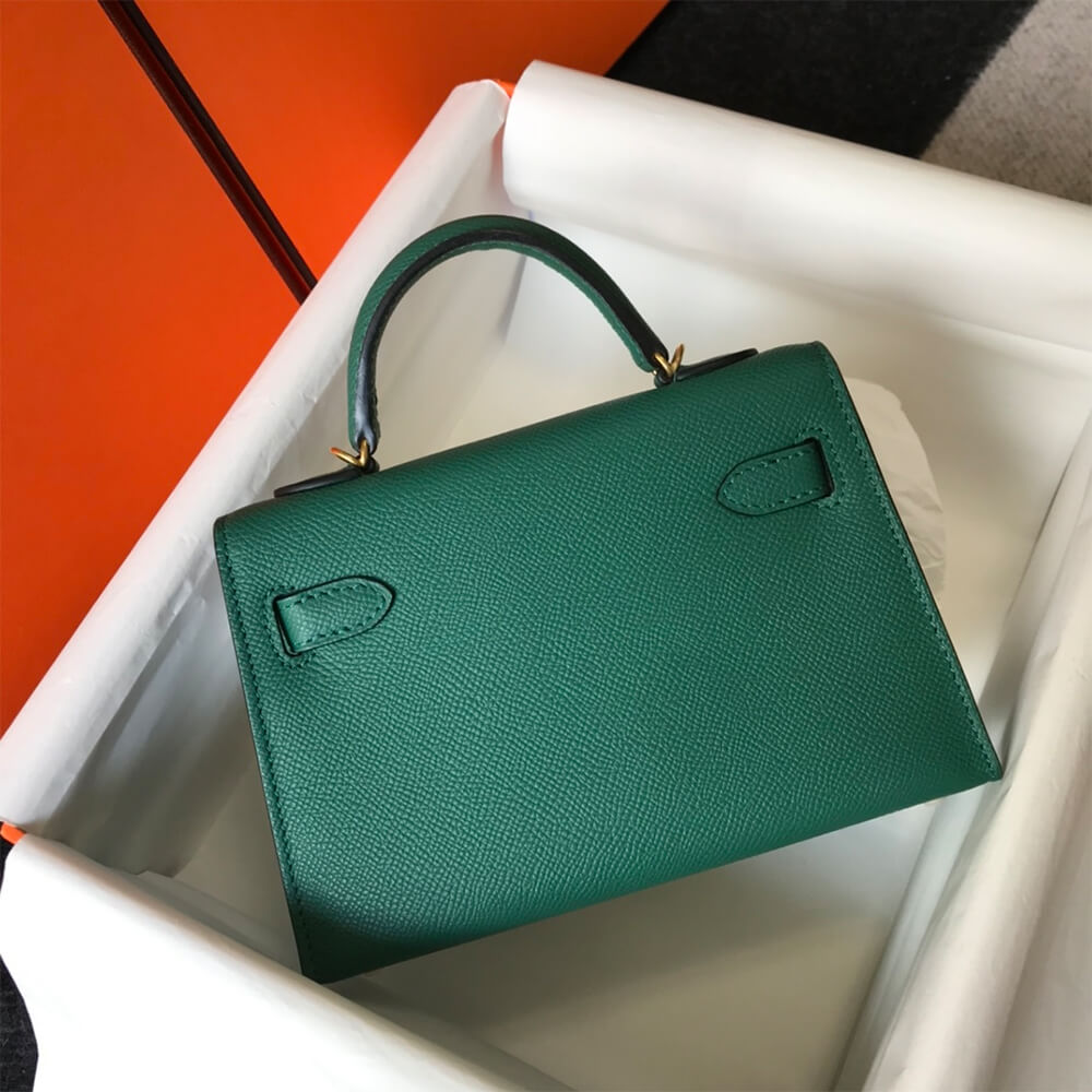Green Hermes Mini Kelly II (High-end Grade) - Image 4