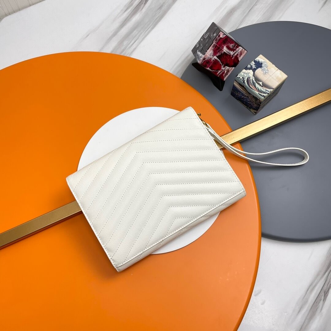 YSL CASSANDRE matelasse leather flap clutch - Image 4