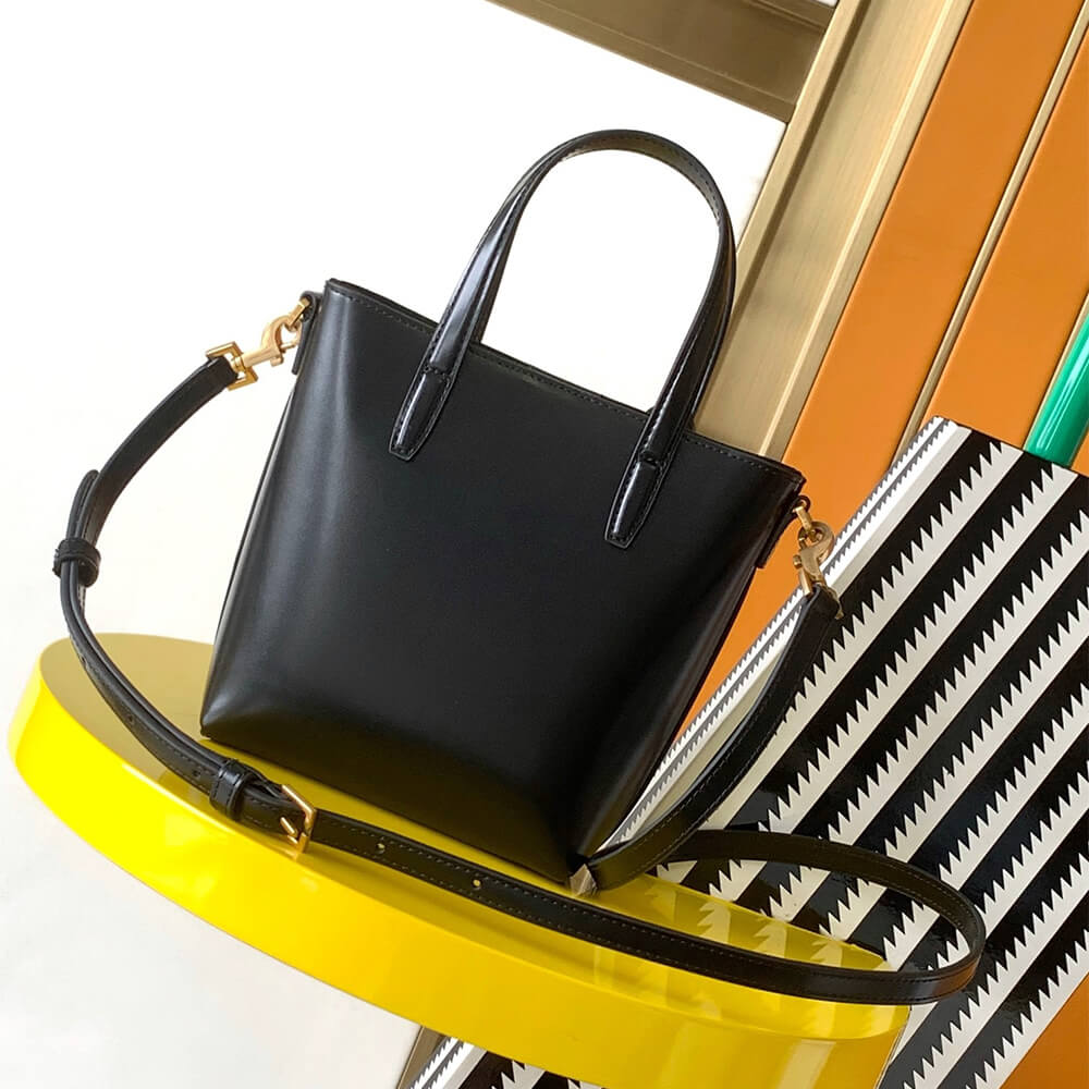 Black MINI TOY SHOPPING SAINT LAURENT IN BOX LEATHER - Image 4