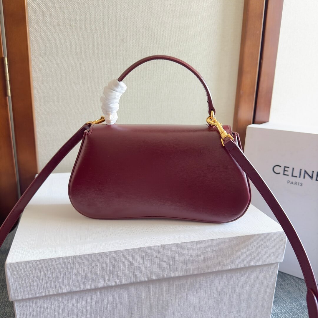 CELINE TEEN CELINE LOLA bag in shiny calf leather(High-end Grade) - Image 4