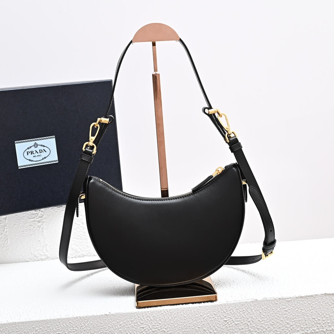 Black Prada Arque small leather shoulder bag - Image 4