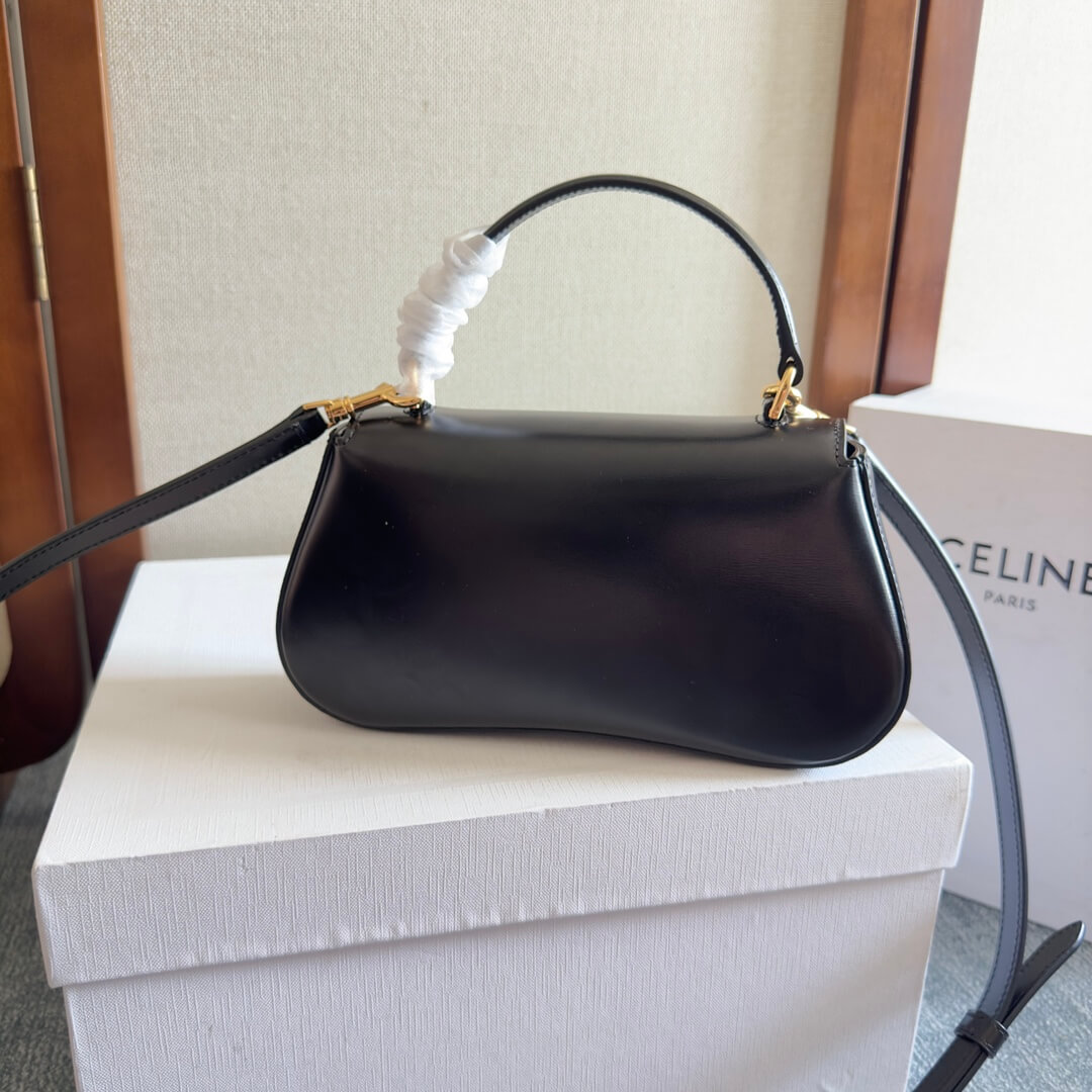 CELINE TEEN CELINE LOLA bag in shiny calf leather(High-end Grade) - Image 4