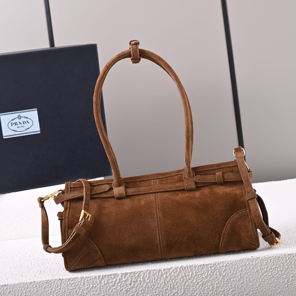 Brown Prada Medium leather handbag (high-end grade) - Image 4