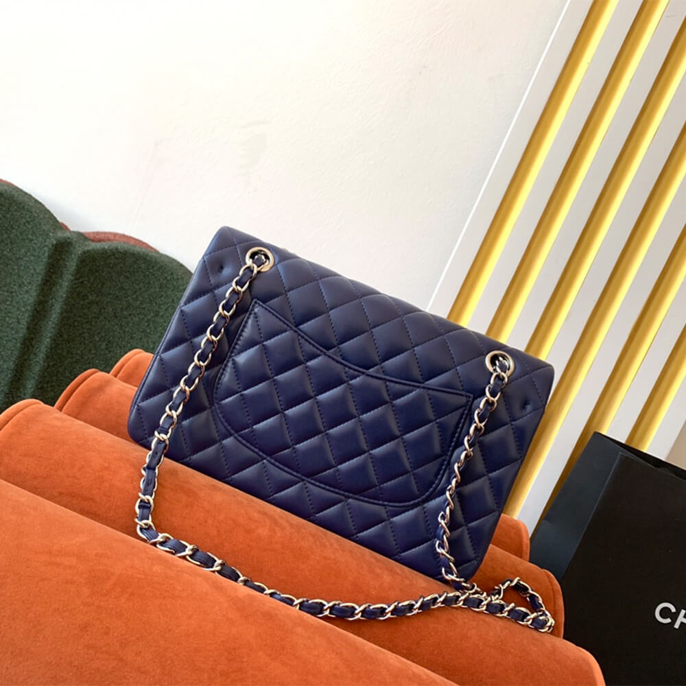 Dark Blue CHANEL CLASSIC 11.12 HANDBAG (high-end grade) - Image 4