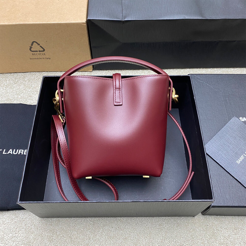 MERLOT YSL LE 37 mini in shiny leather - Image 4