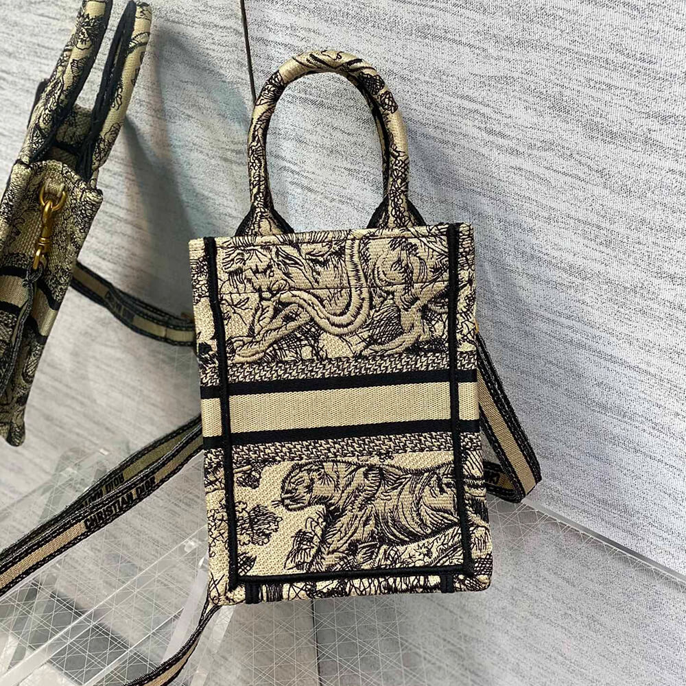 Mini Vertical Dior Book Tote - Image 4