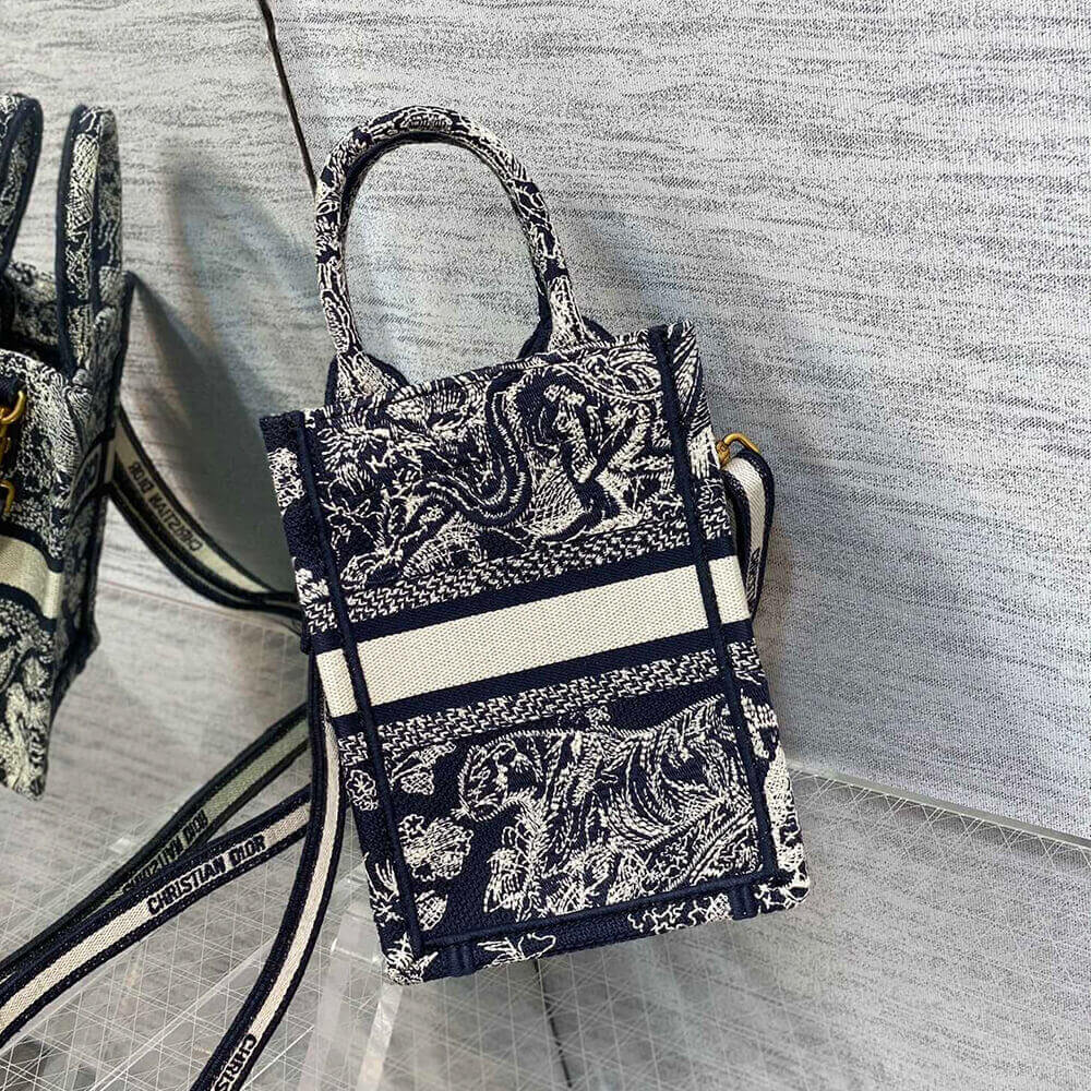 Mini Vertical Dior Book Tote - Image 4