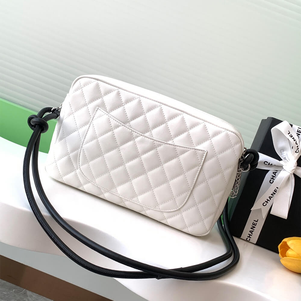 White & Black Chanel Cambon Camera Bag (high-end grade) - Image 4