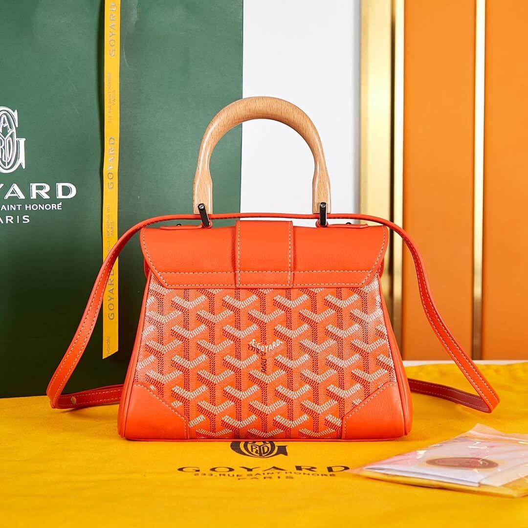 Orange Goyard Saigon Souple Mini Bag - Image 4