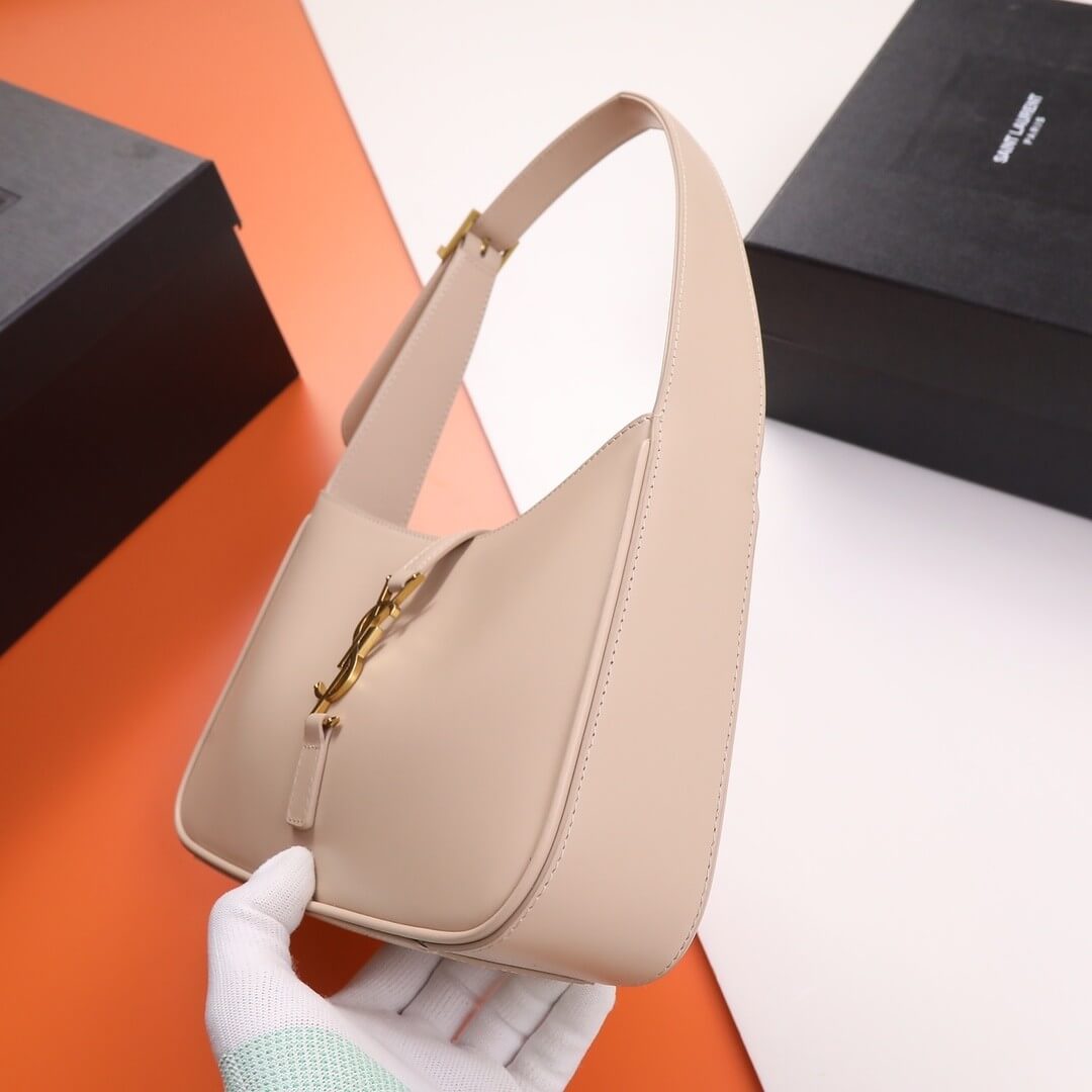 Rose Sand YSL LE 5 A 7 bag in smooth leather - Image 4