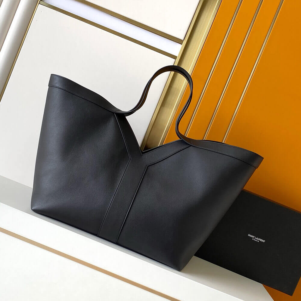 Black YSL Y TOTE IN LEATHER (High-end grade) - Image 4