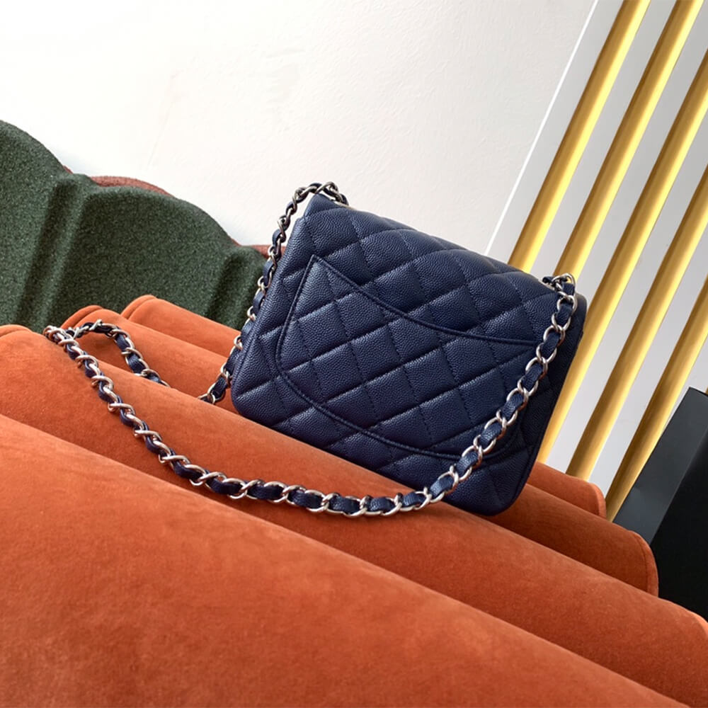 Blue Chanel MINI FLAP BAG (high-end grade) - Image 4