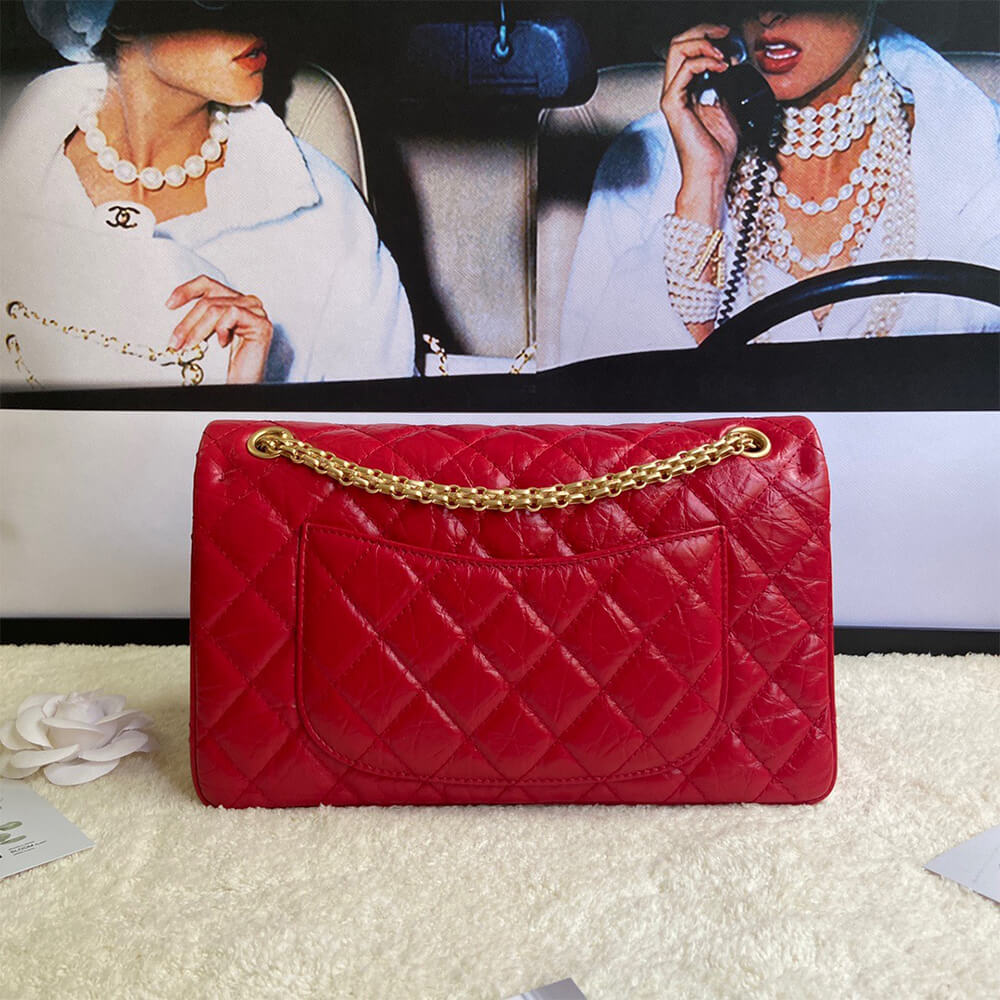 Red CHANEL LARGE 2.55 HANDBAG (high-end grade) - Image 4