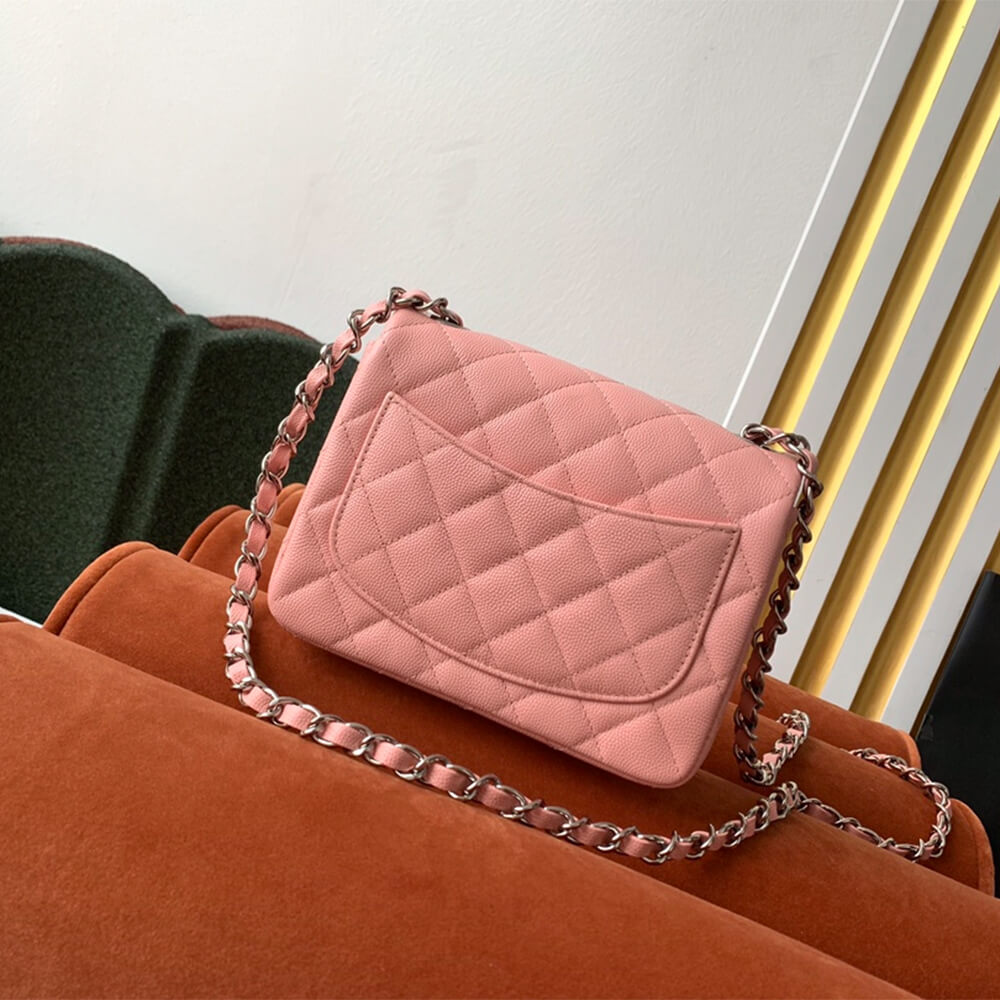Pink Chanel MINI FLAP BAG (high-end grade) - Image 4