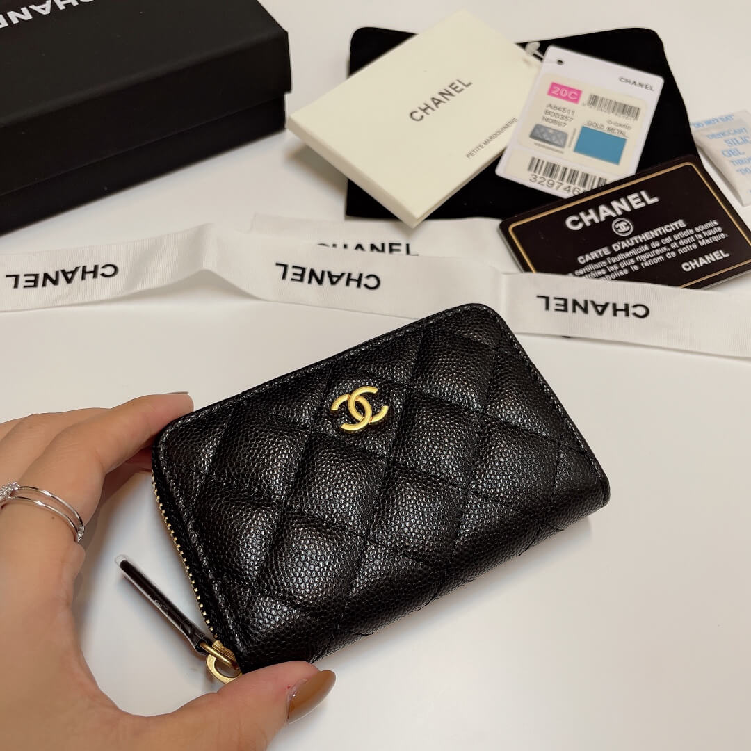 Chanel Classic Zipper Coin Wallet - Image 4