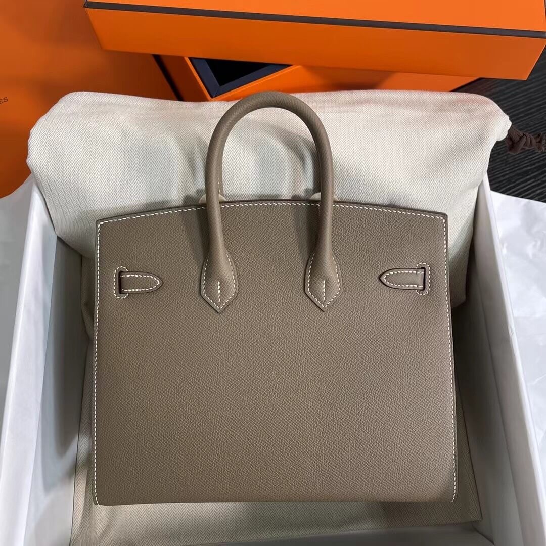Etoupe Hermes Birkin 25 Sellier (High-end Grade) - Image 4