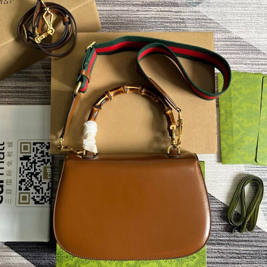 GUCCI BAMBOO 1947 MEDIUM TOP HANDLE BAG - Image 4