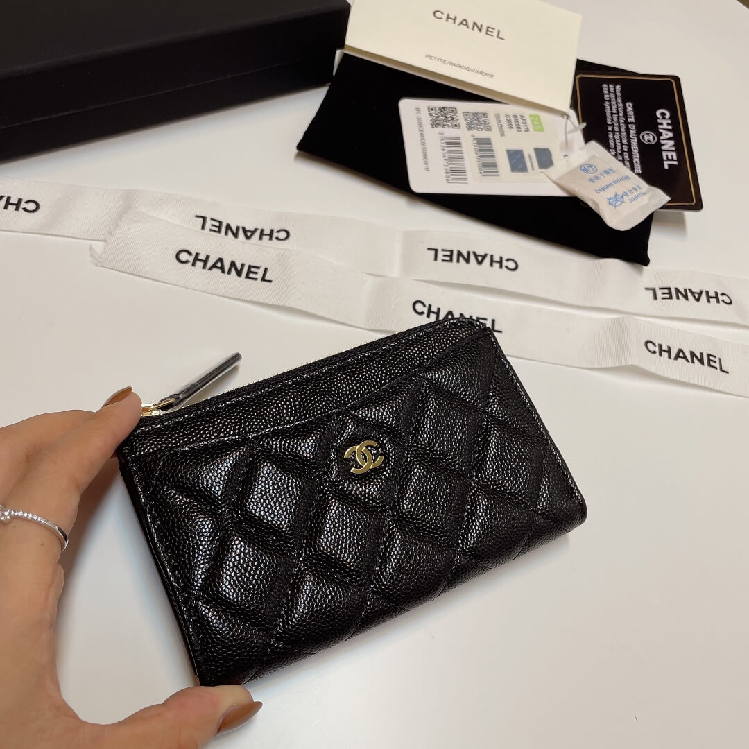 Chanel Classic Zipped Card Holder - Image 4