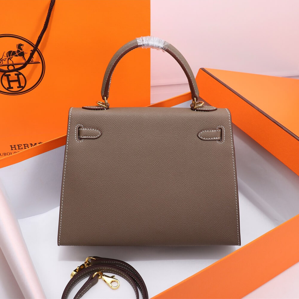 Elephant Gray Hermes Kelly 25 - Image 4