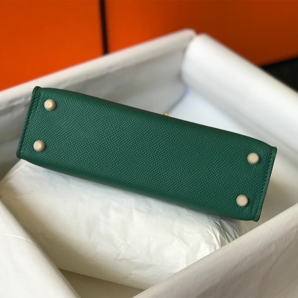 Green Hermes Mini Kelly II (High-end Grade) - Image 5