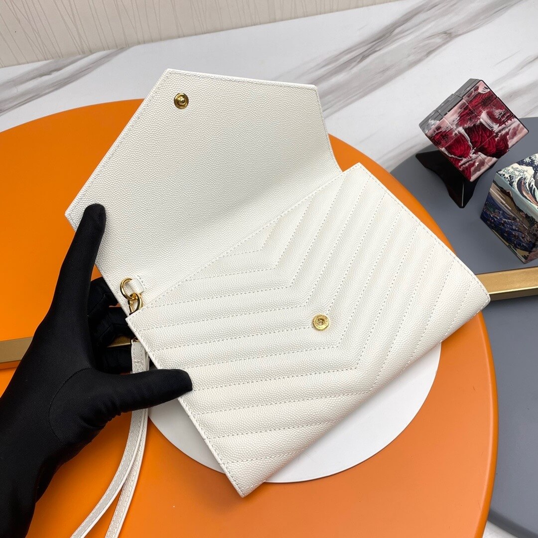 YSL CASSANDRE matelasse leather flap clutch - Image 5