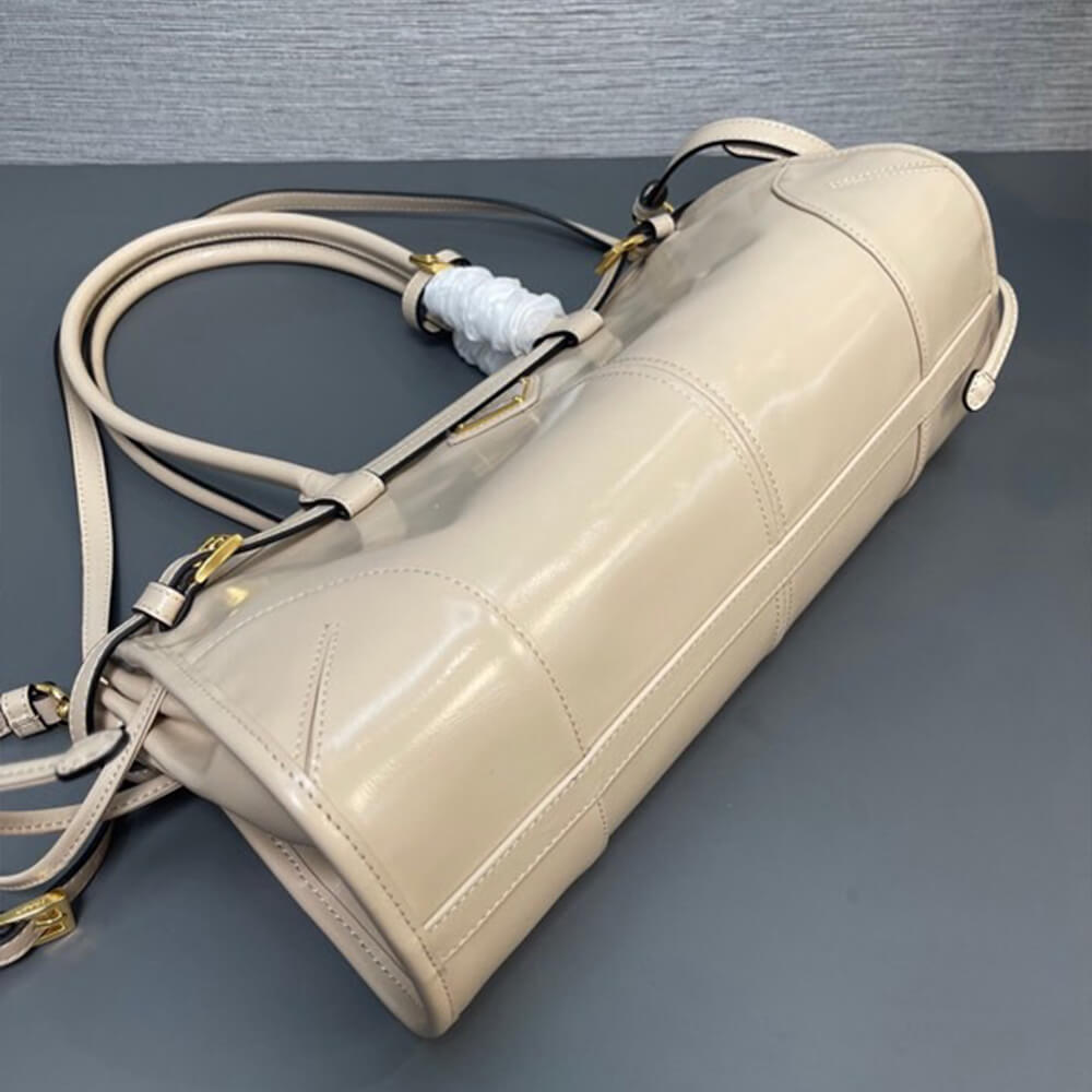 Travertine Prada Medium leather handbag (high-end grade) - Image 5