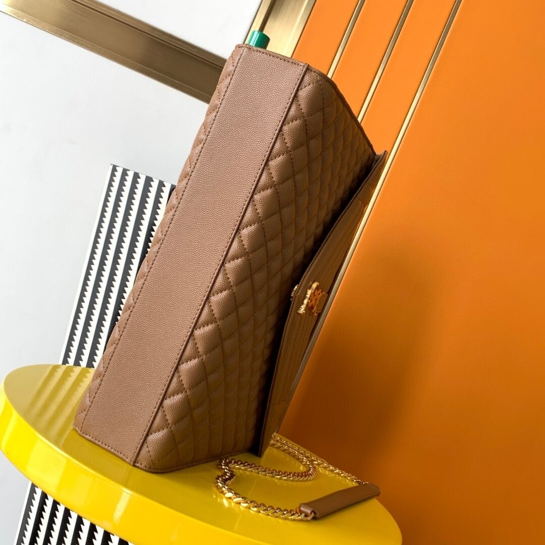 Brown YSL Large Envelope Bag - Image 5