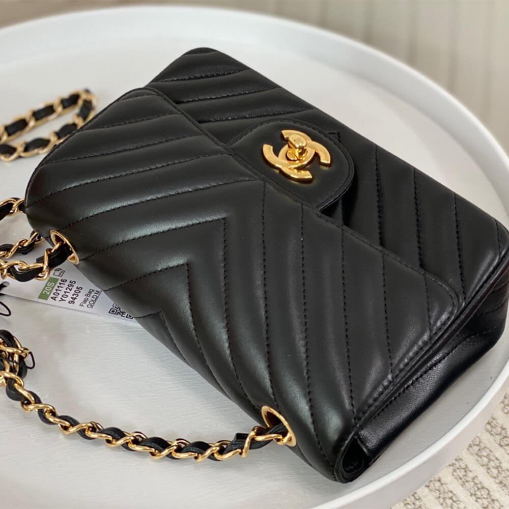 Black Chanel Mini Flap Bag (high-end grade) - Image 5