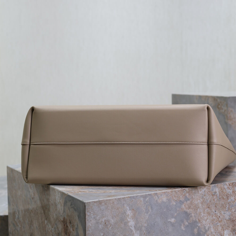 Dark beige YSL Shopping Saint Laurent leather - Image 5