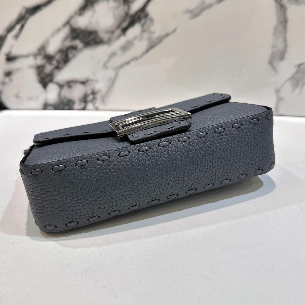 Gray blue Fendi Mini Baguette - Image 5