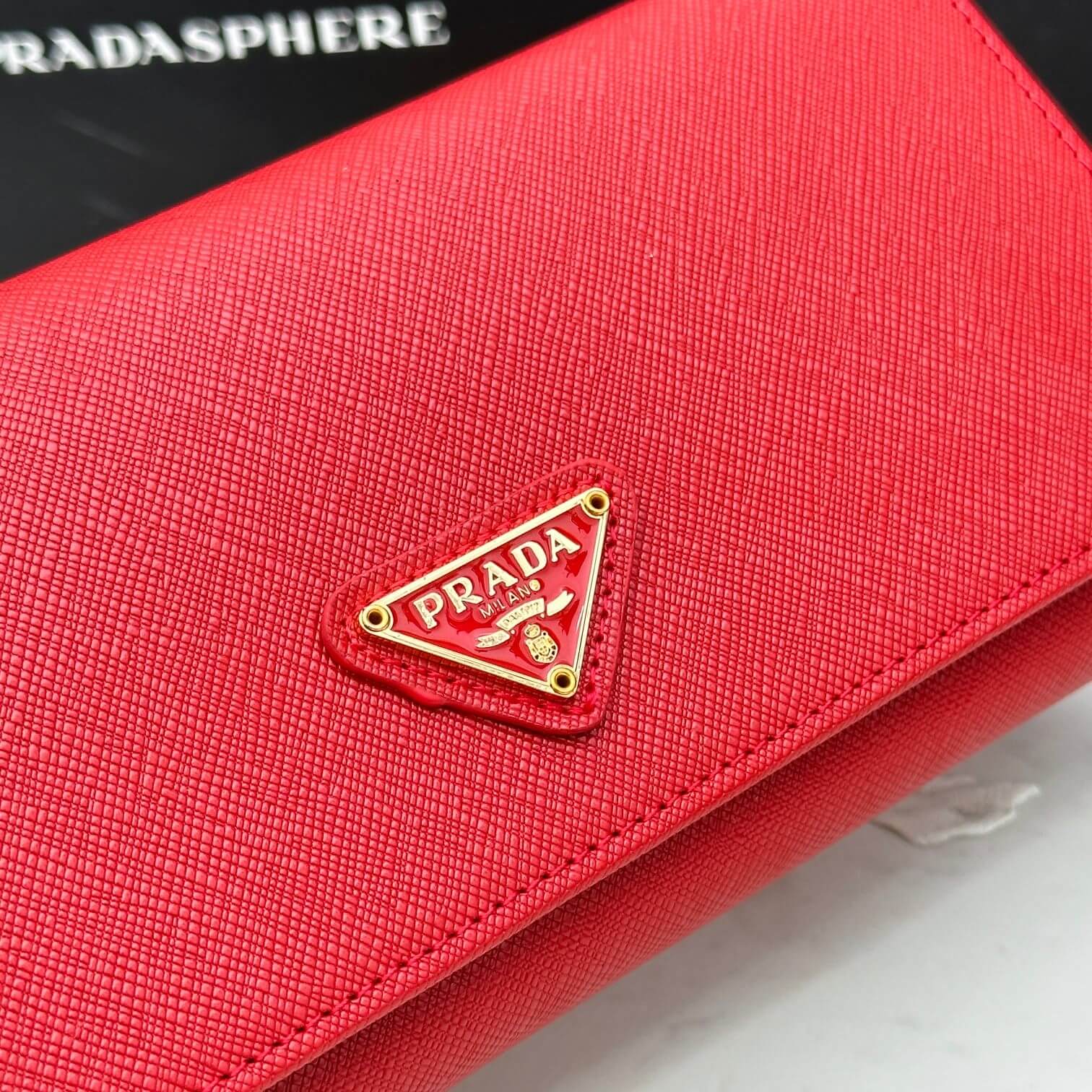 Prada Large Saffiano Leather Wallet - Image 5