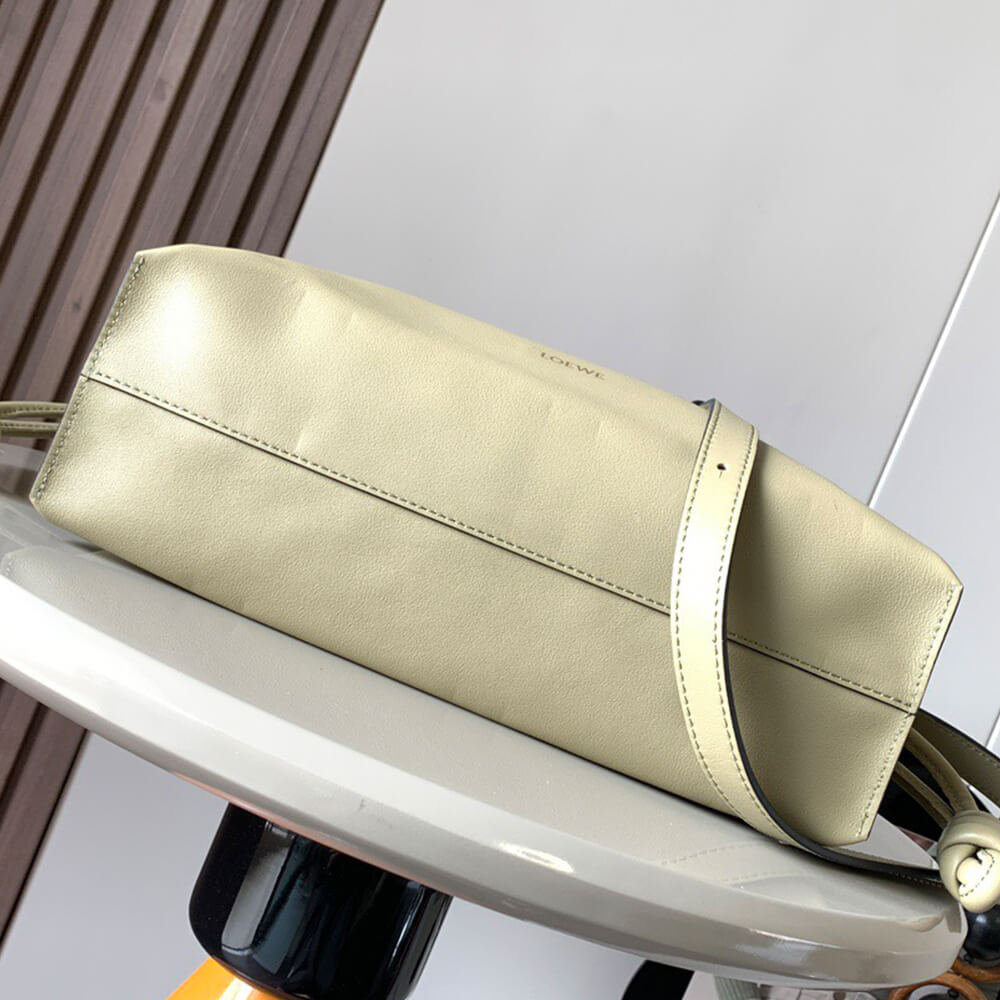 Clay Green LOEWE Medium Flamenco clutch in nappa calfskin (HIGH-END GRADE) - Image 5