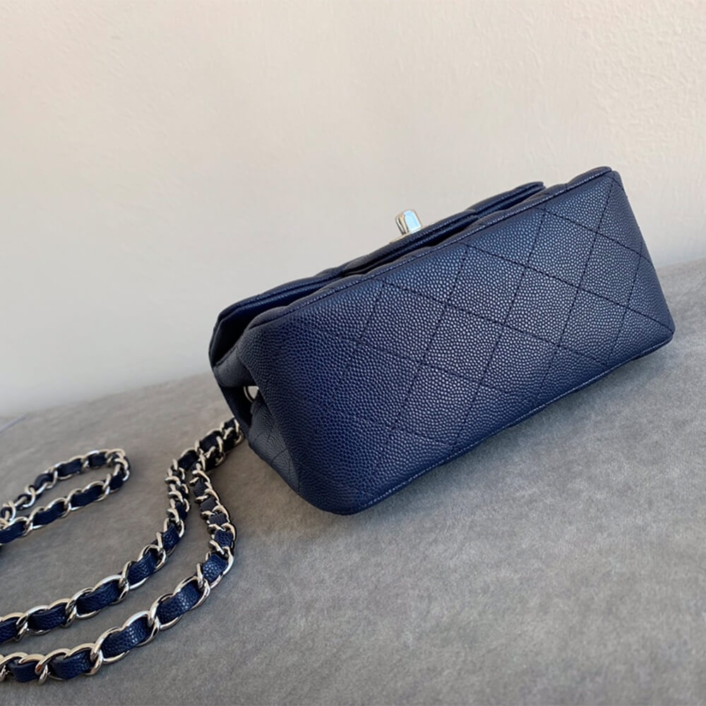 Blue Chanel MINI FLAP BAG (high-end grade) - Image 5