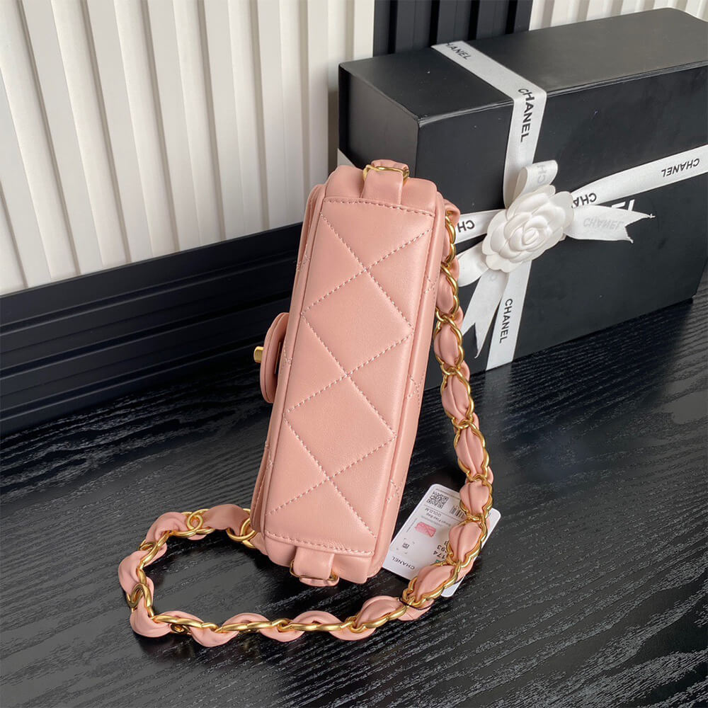 Pink CHANEL Small Flap Bag (high-end grade) - Image 5