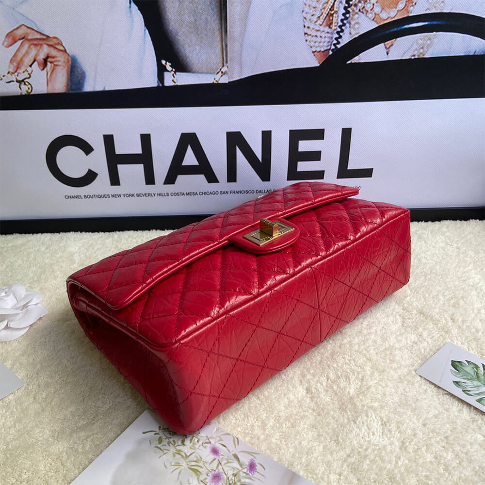Red CHANEL LARGE 2.55 HANDBAG (high-end grade) - Image 5