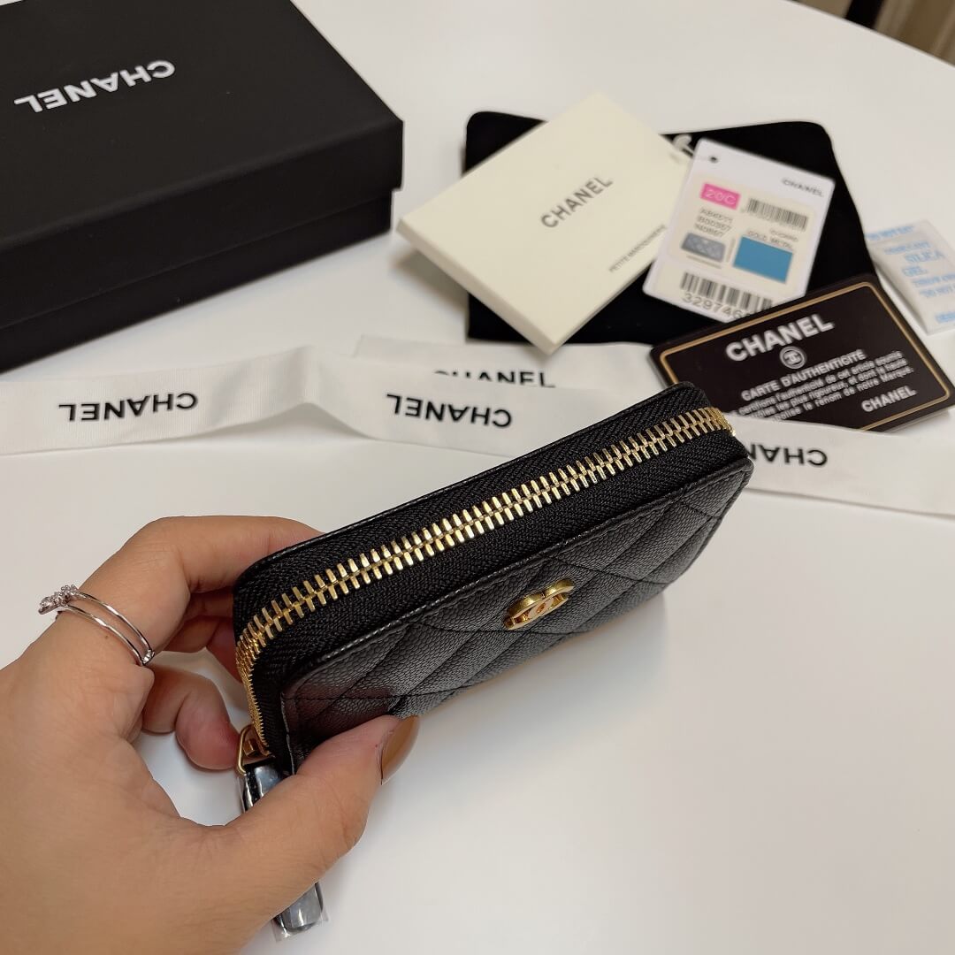 Chanel Classic Zipper Coin Wallet - Image 5