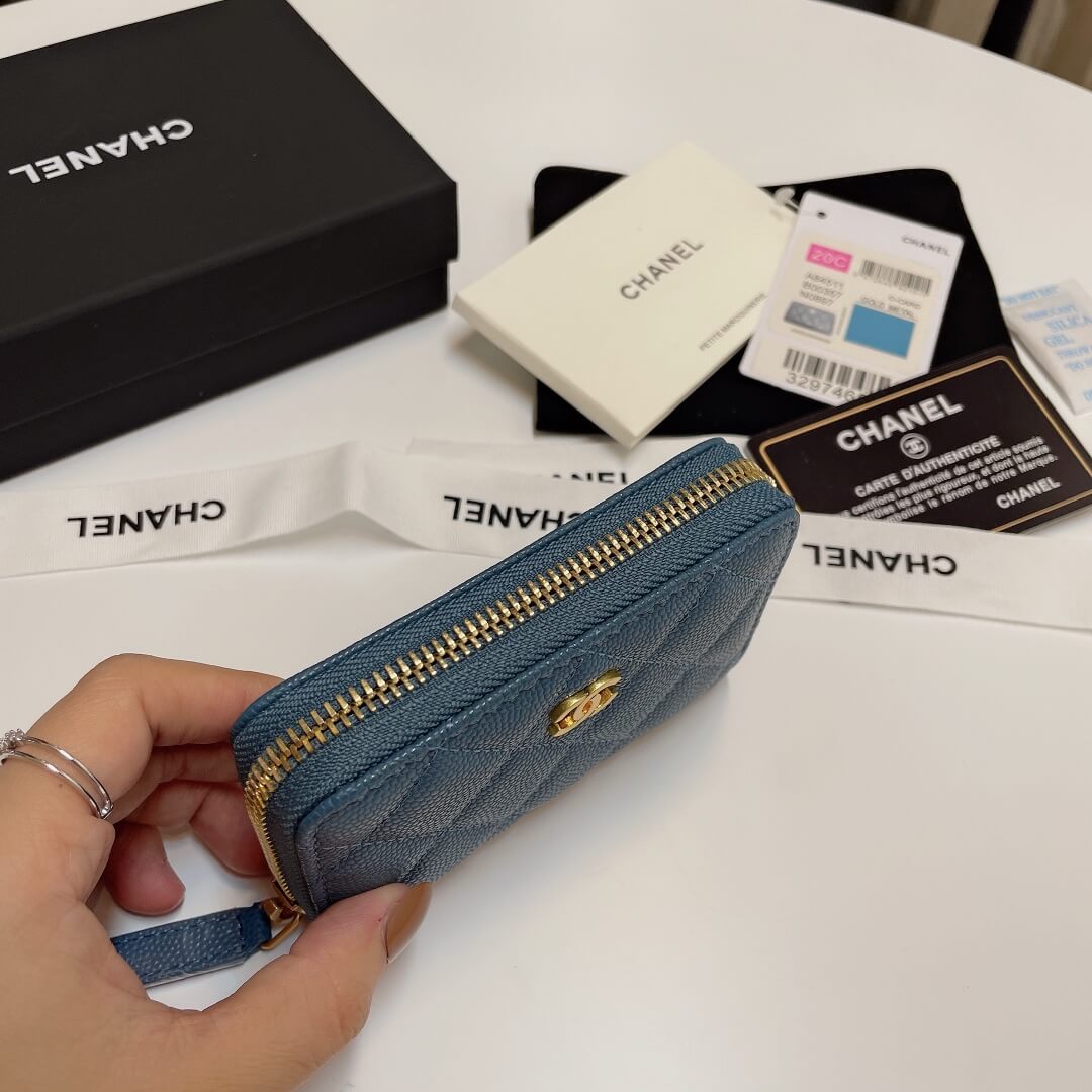 Chanel Classic Zipper Coin Wallet - Image 5