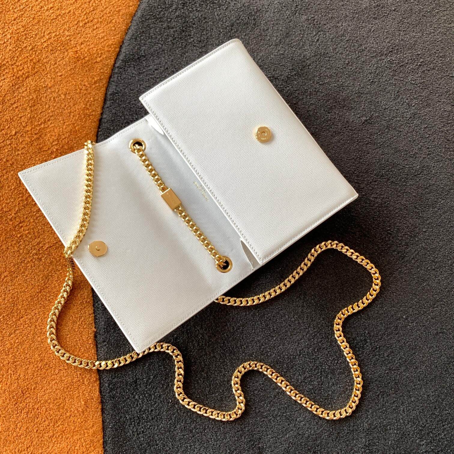 White YSL KATE SMALL SHOULDER BAG - Image 5