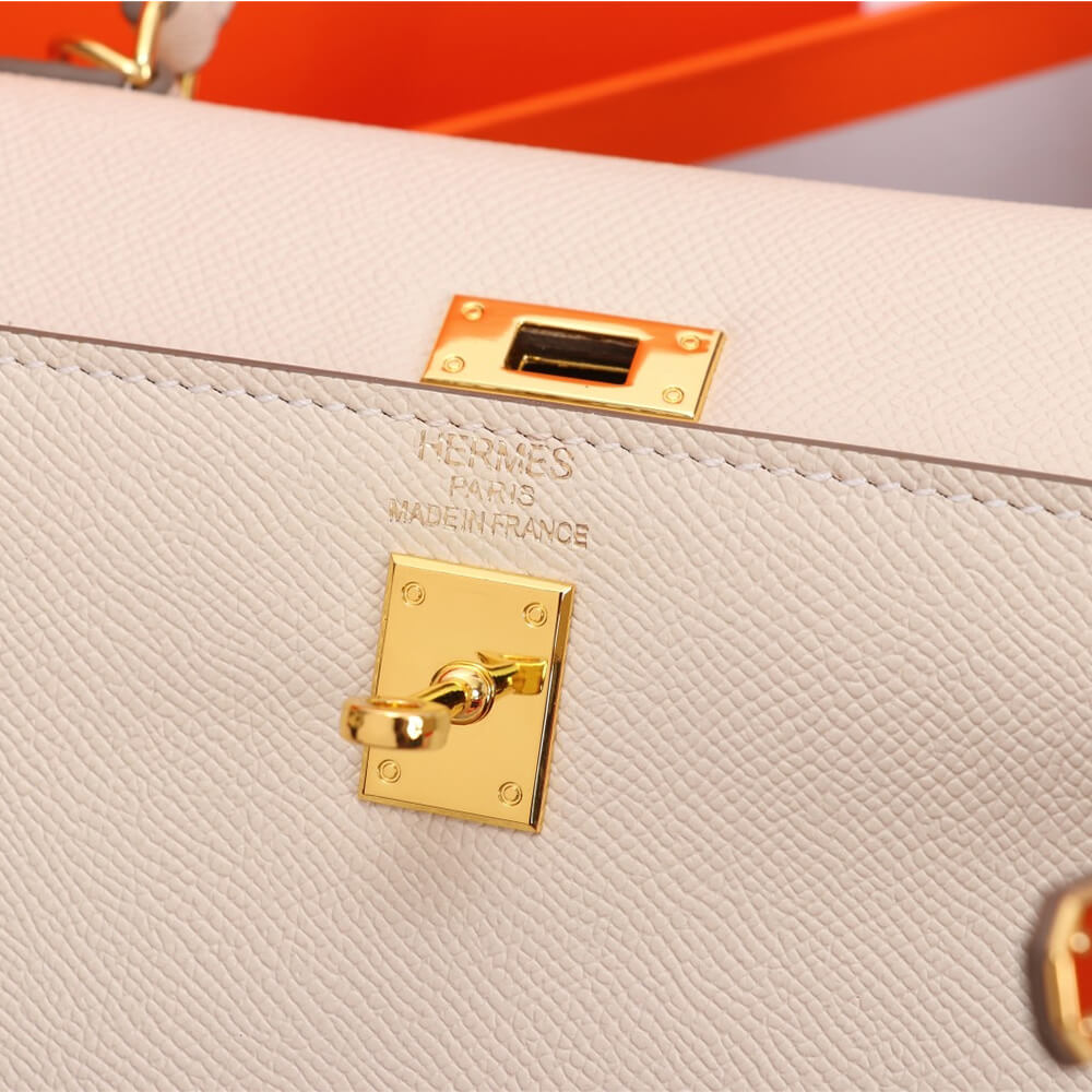 Cheese white Hermes Kelly 25 - Image 5
