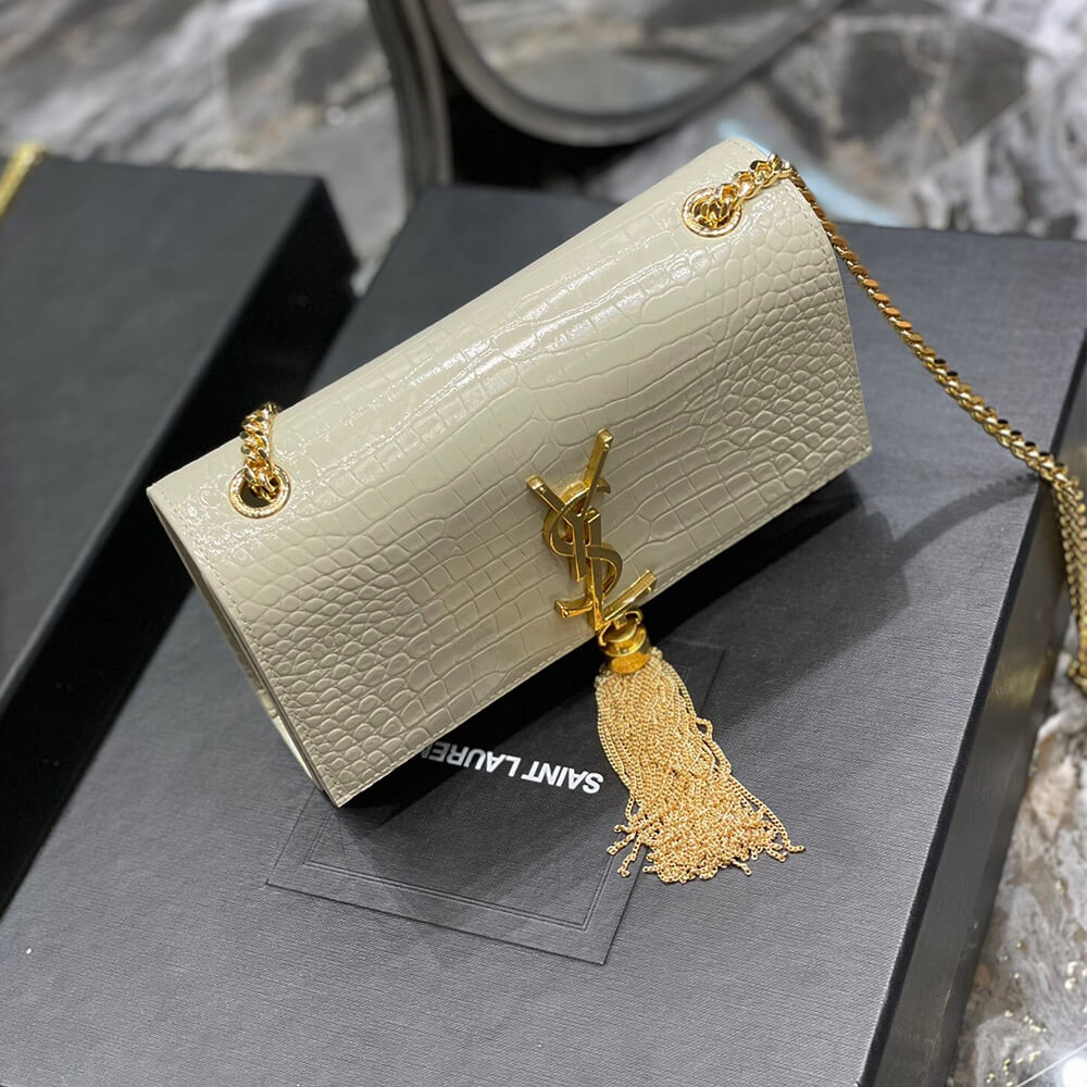 YSL KATE EMBOSSED SHOULDER BAG - Image 5