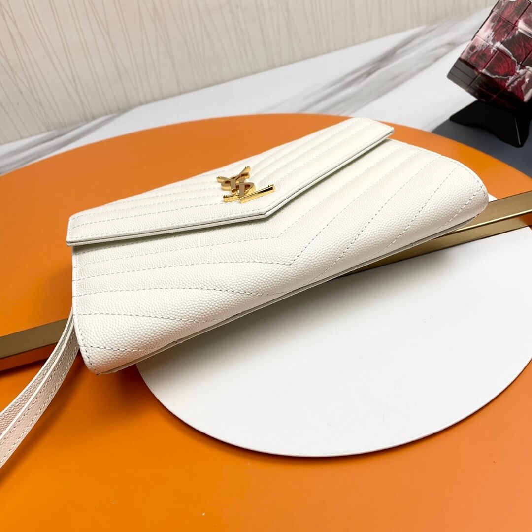 YSL CASSANDRE matelasse leather flap clutch - Image 6