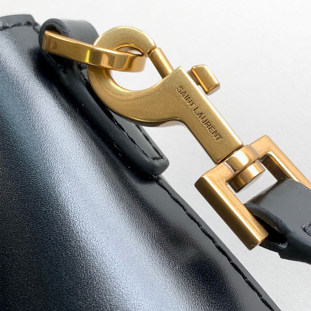 Black MINI TOY SHOPPING SAINT LAURENT IN BOX LEATHER - Image 6