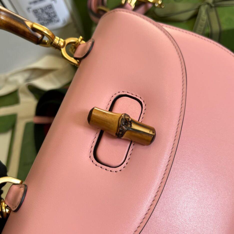 GUCCI BAMBOO 1947 JUMBO GG SMALL TOP HANDLE BAG - Image 6