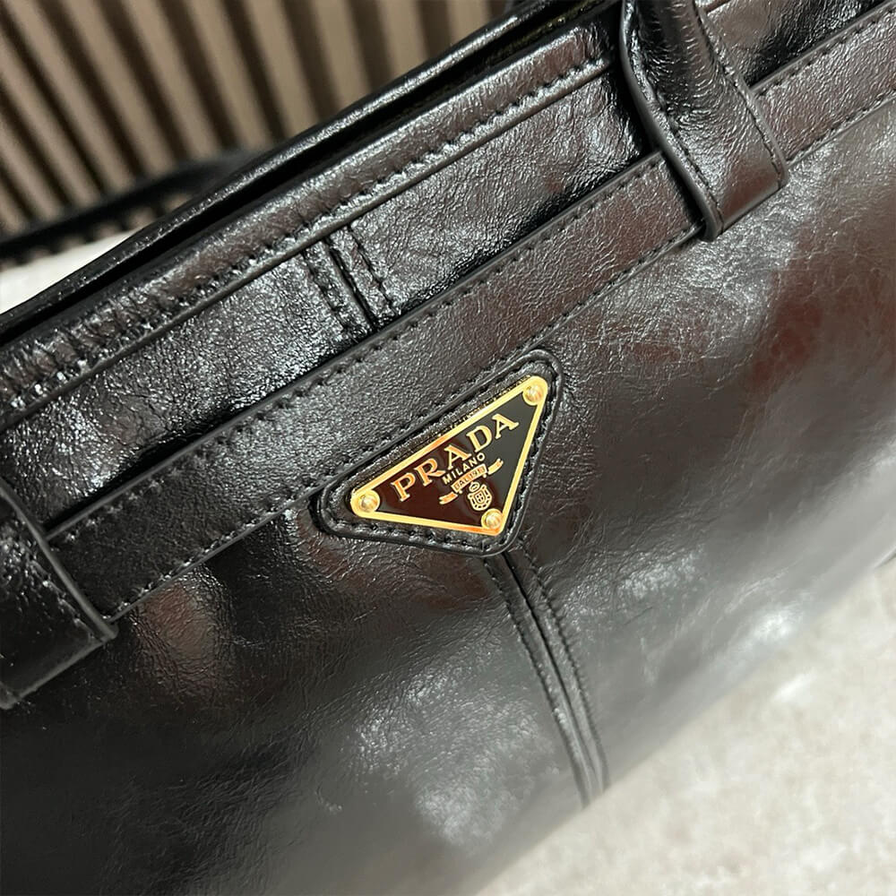 Black Prada Large leather handbag (high-end grade) - Image 6