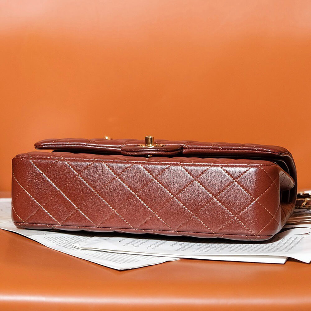 Brown CHANEL CLASSIC 11.12 HANDBAG (high-end grade) - Image 6