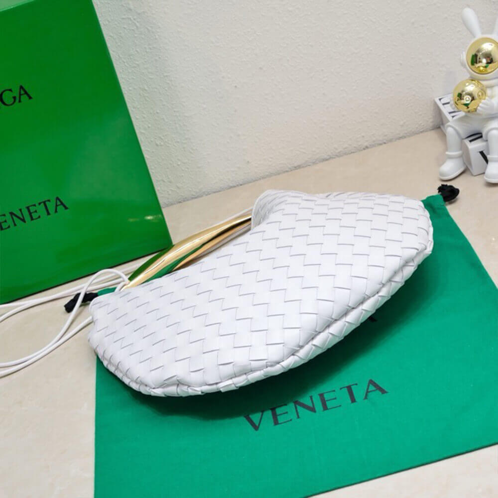 White Bottega Veneta Medium Sardine Handbag - Image 6