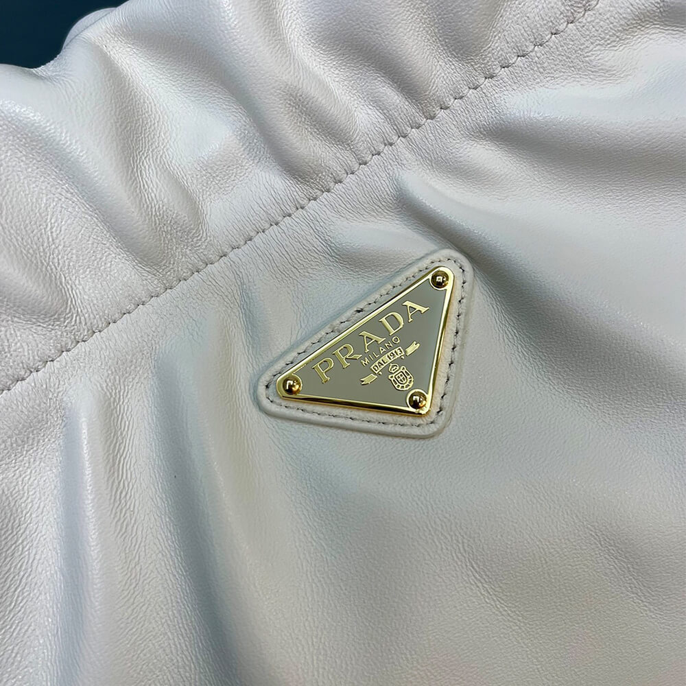 White Prada Nappa leather shoulder Bag - Image 6